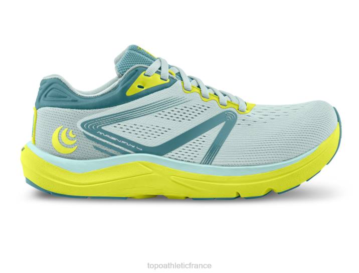 magnifiquement 4 Topo Athletic femmes 868T15 verre bleu/citron vert chaussure